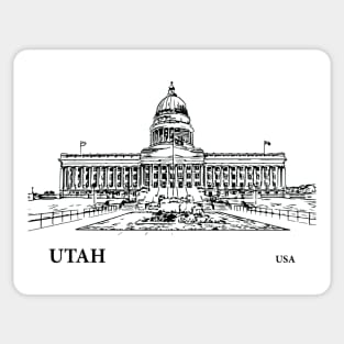 Utah State USA Sticker
